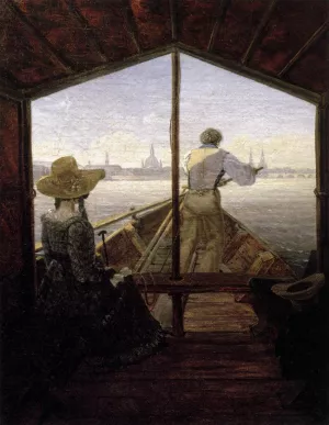 A Gondola on the Elbe near Dresden