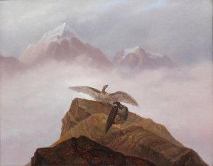 Fantasy of the Alps by Carl Gustav Carus Oil Painting