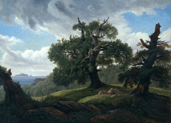 Main Product Photo of Memory of a Wooded Island in the Baltic Sea Painting by Carl Gustav Carus