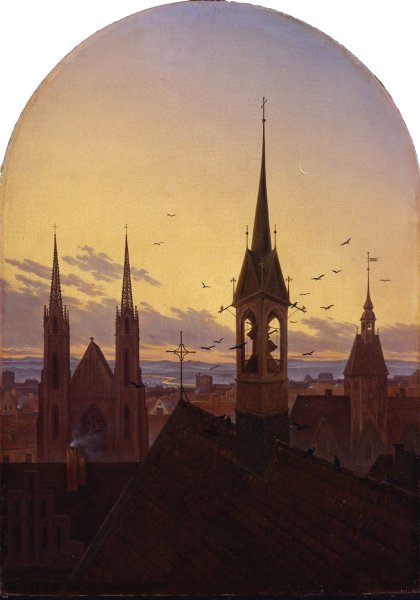 Morning Peal  by Carl Gustav Carus - Hand-Painted Oil Painting Reproduction