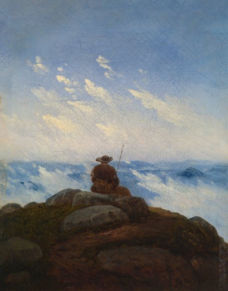 Main Product Photo of Wanderer on the Mountaintop  Painting by Carl Gustav Carus
