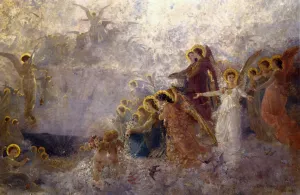 Light of the Incarnation by Carl Gutherz - Oil Painting Reproduction