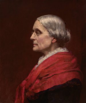 Susan Brownell Anthony by Carl Gutherz Oil Painting