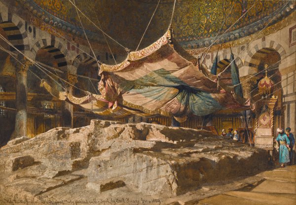 The Holy Rock, Jerusalem  by Carl Haag - Hand-Painted Oil Painting Reproduction
