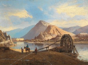 Partie aus Sudasien by Carl Hasch Oil Painting