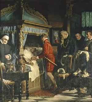 Chancellor Niels Kaas Handing Over the Keys to Christian IV by Carl Heinrich Bloch - Oil Painting Reproduction