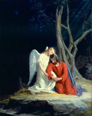 Christ at Gethsemane Oil painting by Carl Heinrich Bloch
