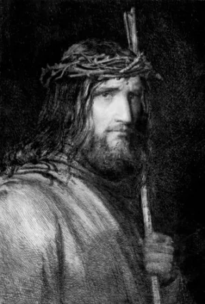 Portrait of Christ by Carl Heinrich Bloch Oil Painting