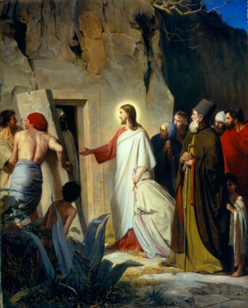 Main Product Photo of The Raising of Lazarus Painting by Carl Heinrich Bloch