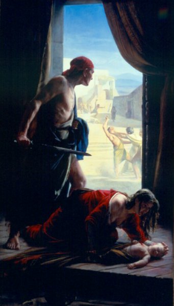 Main Product Photo of The Slaughter of the Innocents Painting by Carl Heinrich Bloch