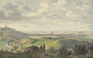 The City of Arnberg in the Oberpfalz by Carl Heinzmann Oil Painting