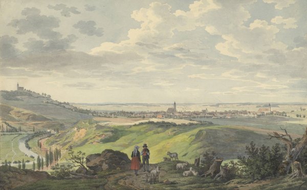 Main Product Photo of The City of Arnberg in the Oberpfalz  Painting by Carl Heinzmann