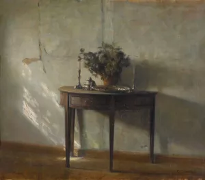 A Sunlit Interior by Carl Holsoe Oil Painting