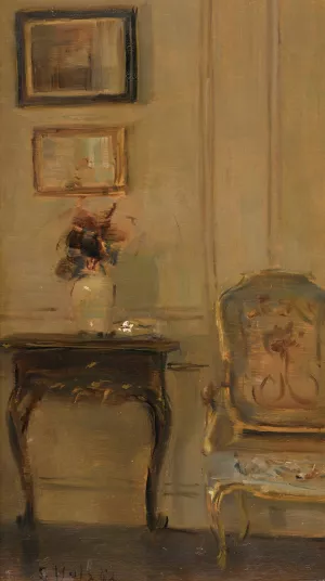 Interior by Carl Holsoe Oil Painting