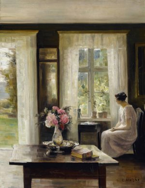 Interior, Light Of Spring by Carl Holsoe Oil Painting