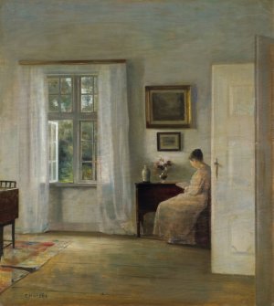 The Reader by Carl Holsoe Oil Painting