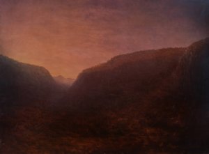 Landscape by Carl Johan Fahlcrantz   Oil Painting