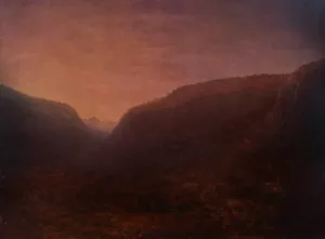 Landscape Oil painting by Carl Johan Fahlcrantz  