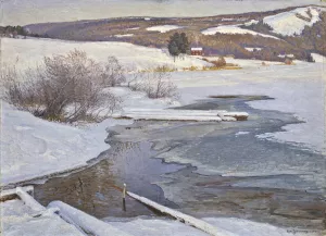 A Cold September Day in Medelpad Oil painting by Carl Johansson