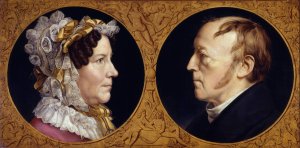 The Artist's Parents by Carl Joseph Begas Oil Painting
