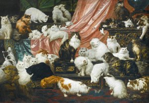 My Wife's Lovers by Carl Kahler Oil Painting