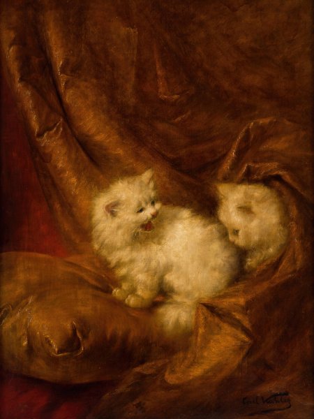 Main Product Photo of Study for My Wife`s Lovers  Painting by Carl Kahler