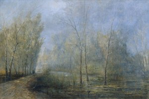 Donau-Auen by Carl Kaiser-Herbst Oil Painting