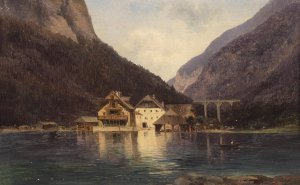 Am See by Carl Lafite Oil Painting