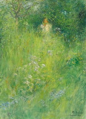 A Fairy Oil painting by Carl Larsson