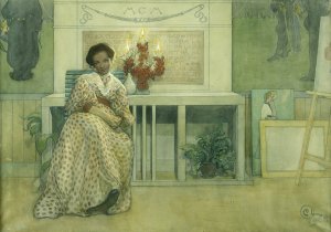 After The Prom by Carl Larsson Oil Painting