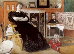 Anna Pettersson by Carl Larsson Oil Painting