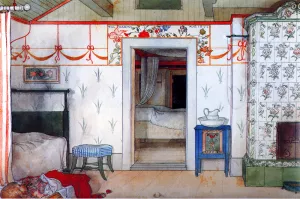 Brita's Forty Winks by Carl Larsson Oil Painting