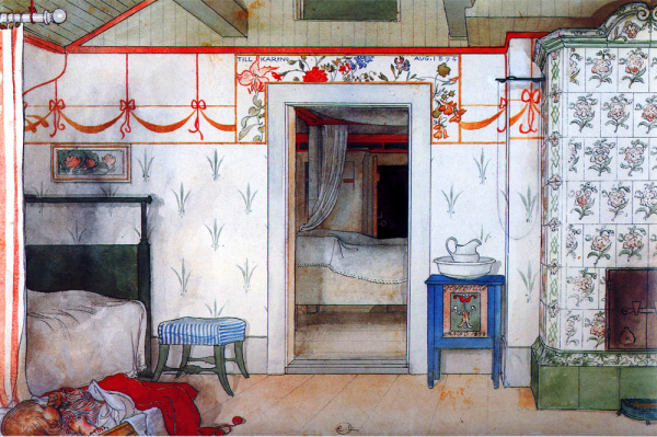 Main Product Photo of Brita's Forty Winks Painting by Carl Larsson