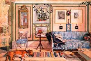 Cosy Corner by Carl Larsson - Oil Painting Reproduction