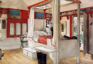 Daddy's Room by Carl Larsson Oil Painting