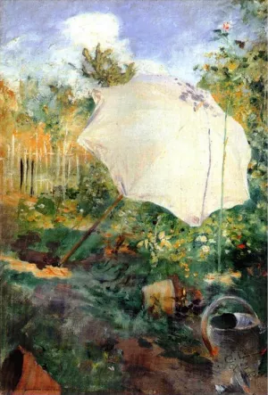 Garden in Grez by Carl Larsson - Oil Painting Reproduction