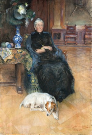 Gothilda Furstenberg by Carl Larsson Oil Painting