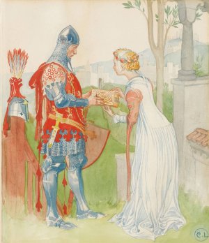 Lisana and Margon by Carl Larsson Oil Painting