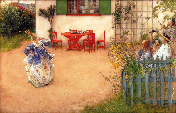 Main Product Photo of Lisbeth in 'Blue Bird' Painting by Carl Larsson