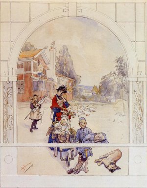 My Loved Ones by Carl Larsson Oil Painting