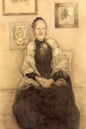 My Mother by Carl Larsson Oil Painting