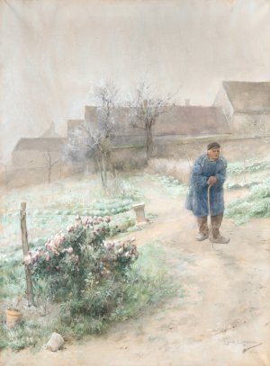 November Oil painting by Carl Larsson