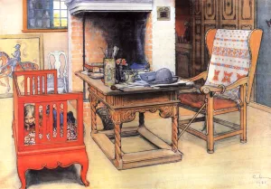 Peek-a-Boo by Carl Larsson Oil Painting