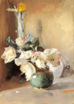 Roses De Noel by Carl Larsson Oil Painting