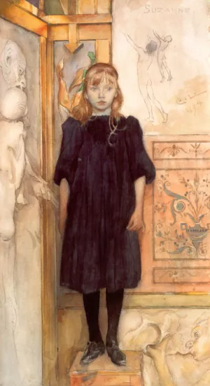 Suzanne by Carl Larsson - Oil Painting Reproduction