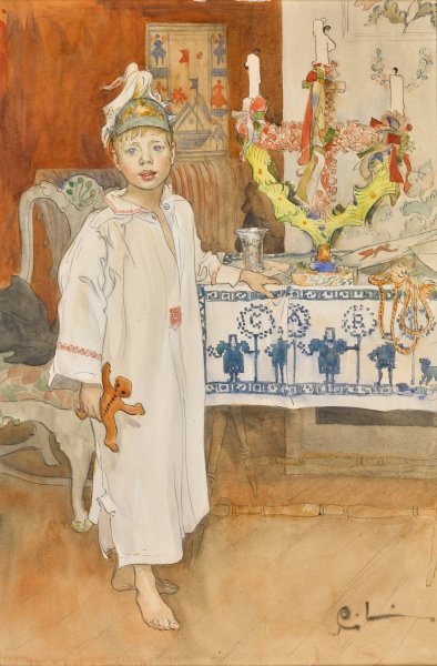 Ulf by Carl Larsson - Hand-Painted Oil Painting Reproduction