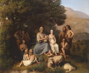 Homer Sings by Karl Becker Oil Painting