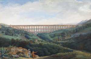 The Aqueducts at Caserta by Carl Ludwig Hackert Oil Painting