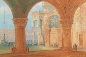 Piazza San Marco by Carl Martin Laeisz Oil Painting