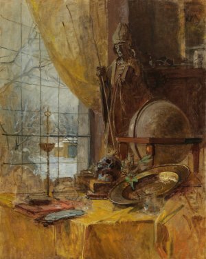 Atelieransicht by Carl Moll Oil Painting